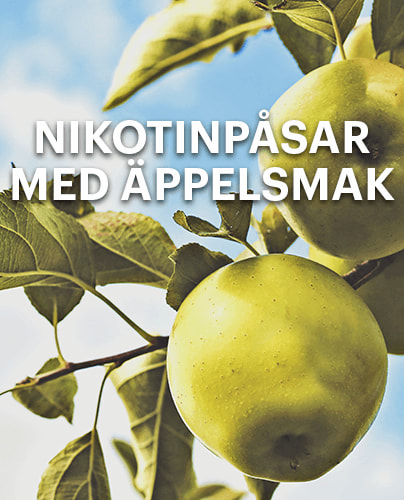nikotinpåsar med äppelsmak