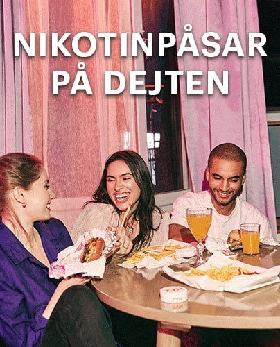 Nikotinpåsar istället för cigaretter på dejten
