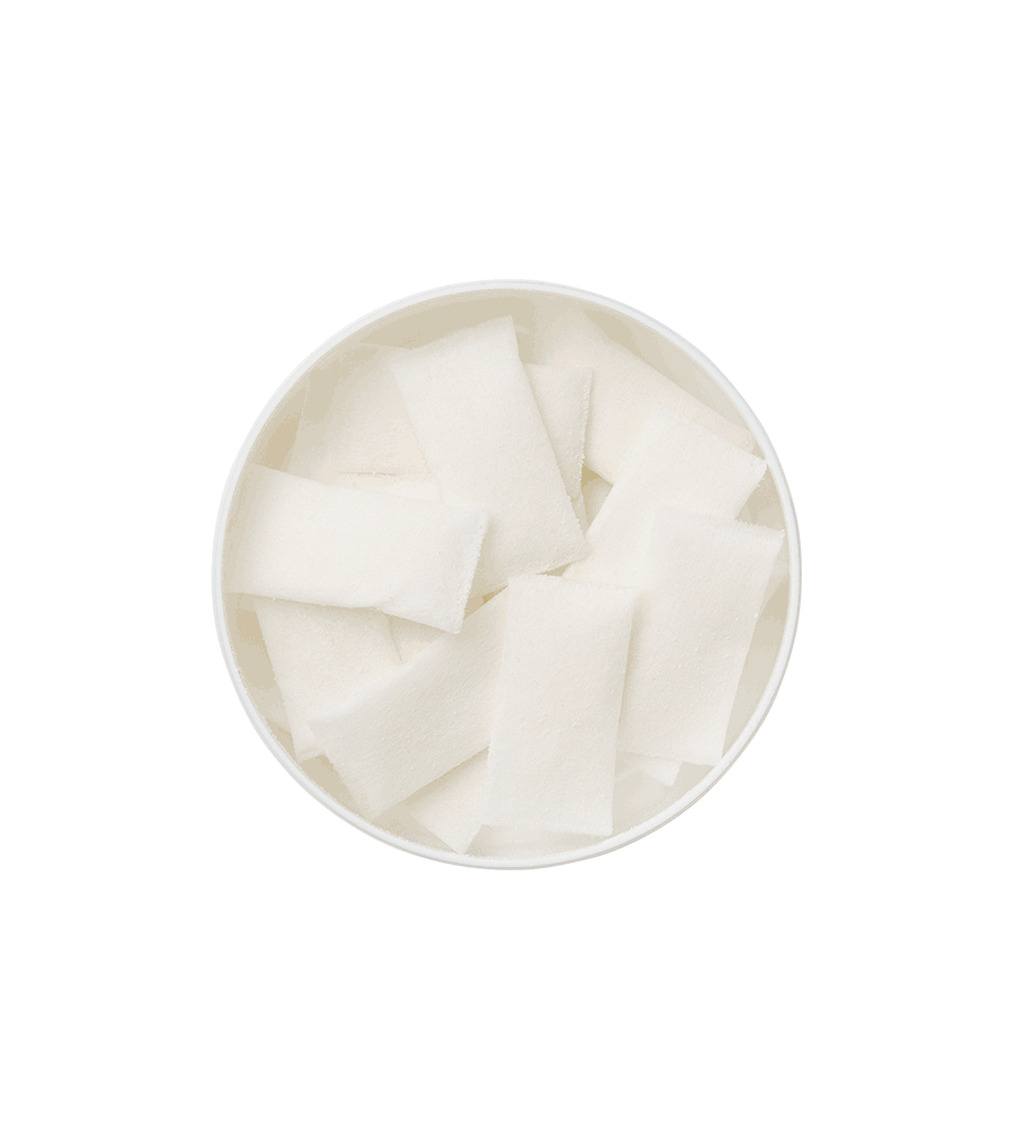 Nicotine pouches in two formats